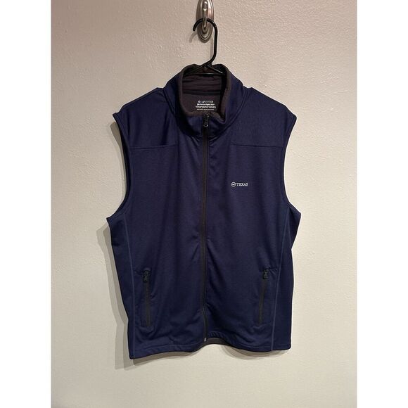Vineyard Vines Vest Mens Large Blue On The Go Shep Vest Full Zip Texas - Picture 1 of 8